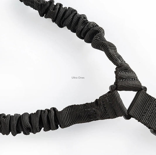 Tactical One - Point Gun Sling – 1000D Nylon Single - Point Bungee Strap | Airsoft, Hunting & Military Gear – Black Tactical Gear for 1000D Nylon (2 view)