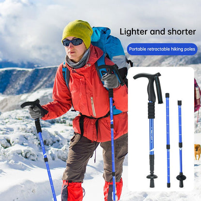Telescopic Hiking Stick 54–110cm (6061 Aluminum) – Purple Outdoor Gear for 54 - 110cm (3 view)