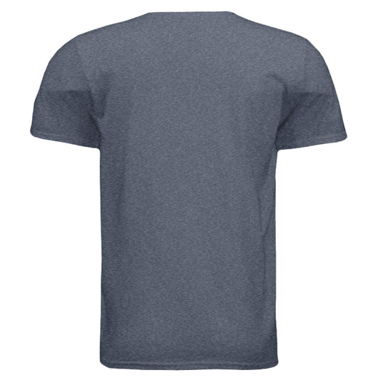 Tennessee Guitar Flag Tee – Southern Sound & State Pride | RM Outpost Apparel – Heather Navy T-Shirt for American Flag (2 view)