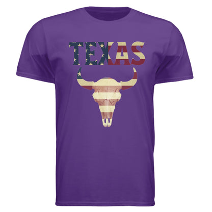 Texas Flag Longhorn Tee – Bold Patriotic Design | RM Outpost Apparel – Purple T-Shirt for American Flag (15 view)