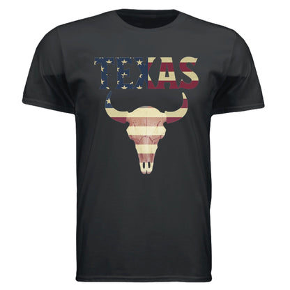 Texas Flag Longhorn Tee – Bold Patriotic Design | RM Outpost Apparel – Black T-Shirt for American Flag (11 view)