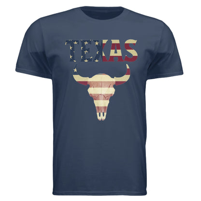 Texas Flag Longhorn Tee – Bold Patriotic Design | RM Outpost Apparel – Navy T-Shirt for American Flag (17 view)