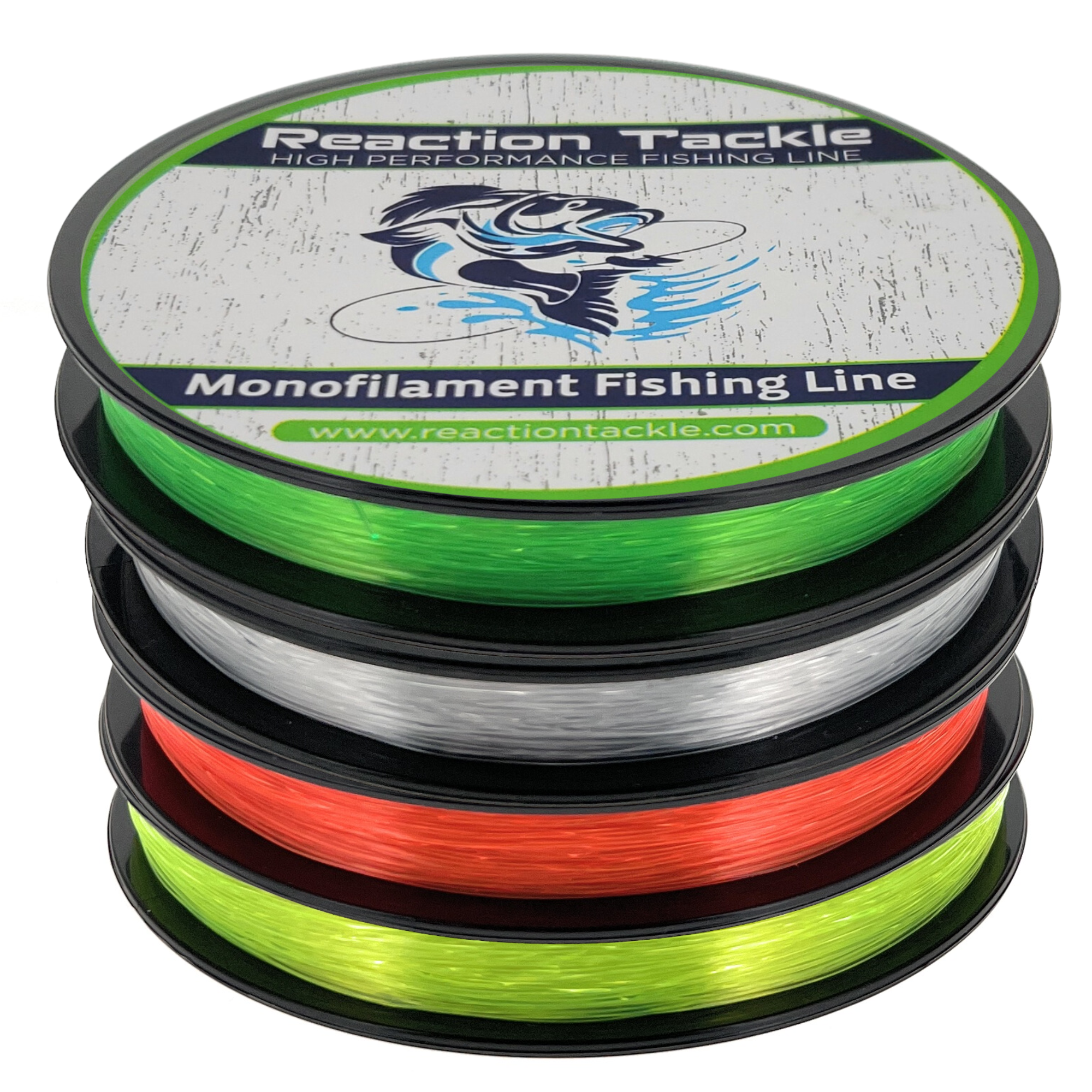 Reaction Tackle Nylon Monofilament Fishing Line 350-yard Spools Reaction Tackle