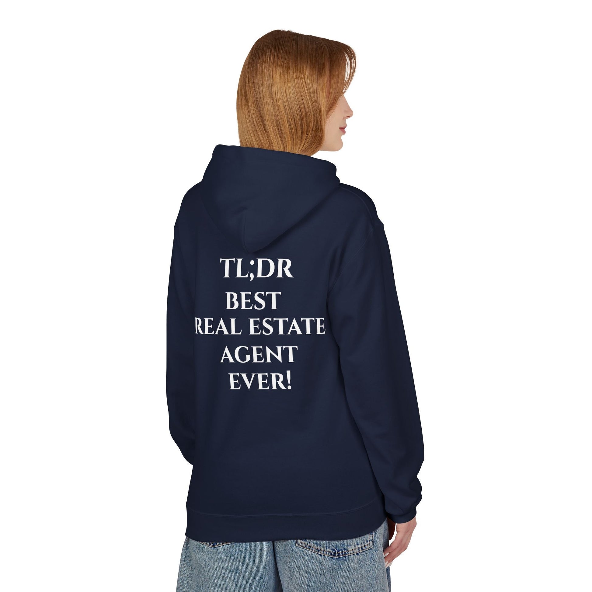 TL;DR Real Estate Agent Hoodie – Humble Brag, Heavy Flex – S Hoodie by Printify