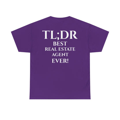 TL;DR Real Estate Agent Tee – Humble Brag, Heavy Flex – Purple T-Shirt for Casual Office Shirt (41 view)