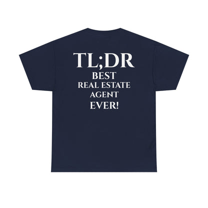 TL;DR Real Estate Agent Tee – Humble Brag, Heavy Flex – Navy T-Shirt for Casual Office Shirt (36 view)