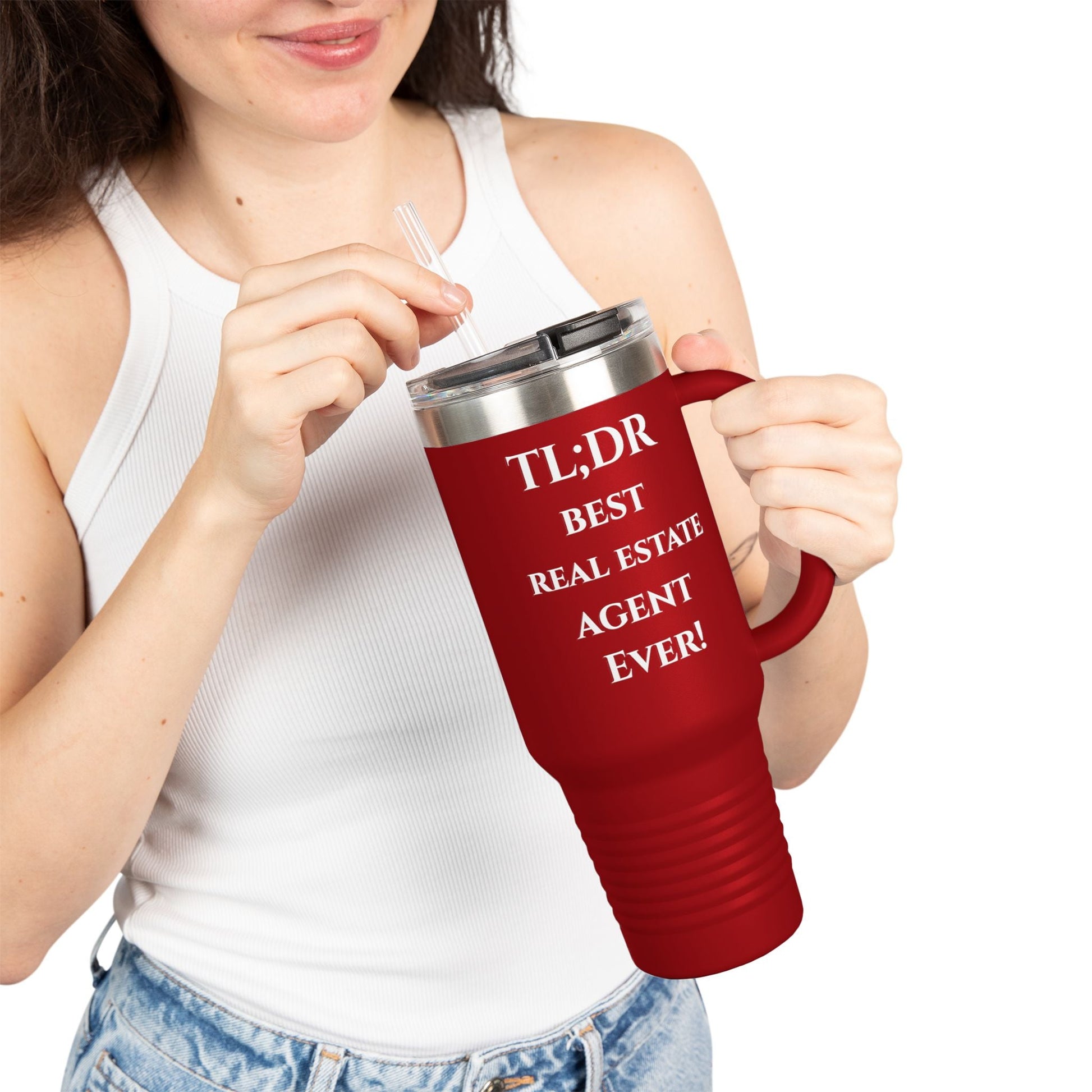 TL;DR Travel Tumbler – For the Caffeinated Closers – 40oz Mug for 40oz Travel Mug (12 view)