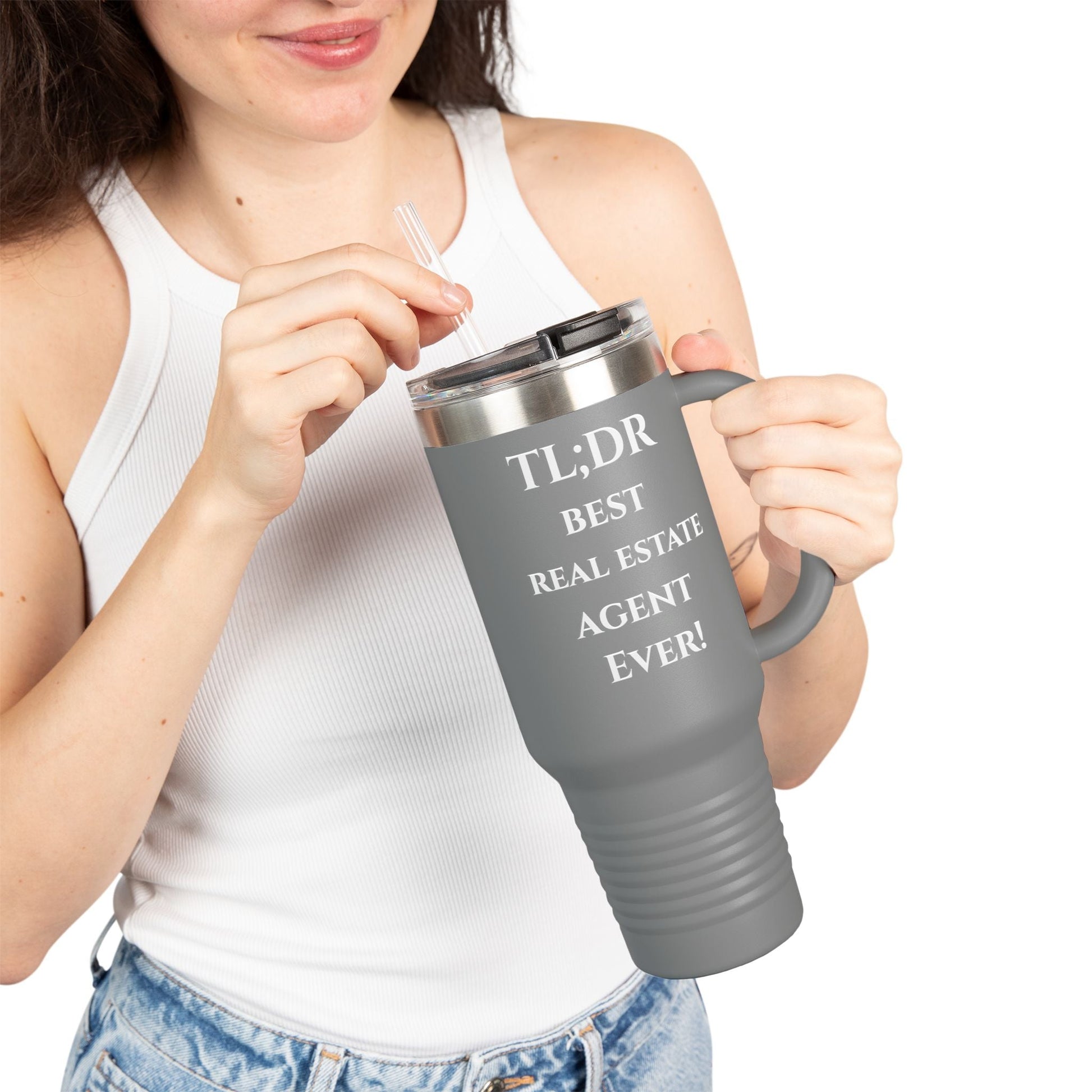 TL;DR Travel Tumbler – For the Caffeinated Closers – 40oz Mug for 40oz Travel Mug (18 view)