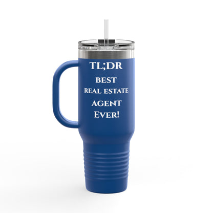 TL;DR Travel Tumbler – For the Caffeinated Closers – 40oz Mug for 40oz Travel Mug (2 view)