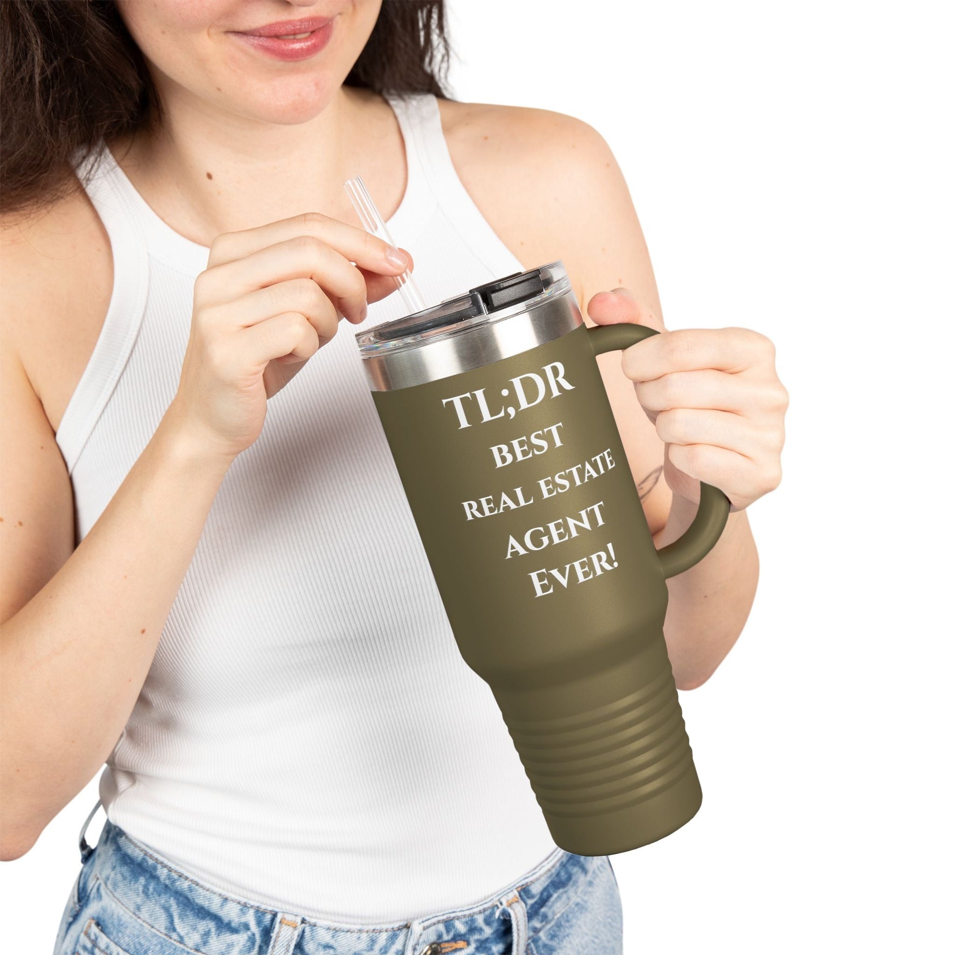 TL;DR Travel Tumbler – For the Caffeinated Closers – 40oz Mug for 40oz Travel Mug (15 view)