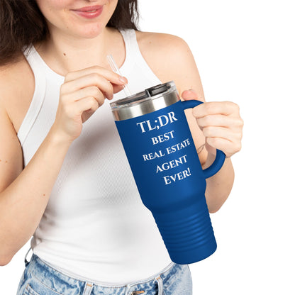 TL;DR Travel Tumbler – For the Caffeinated Closers – 40oz Mug for 40oz Travel Mug (3 view)