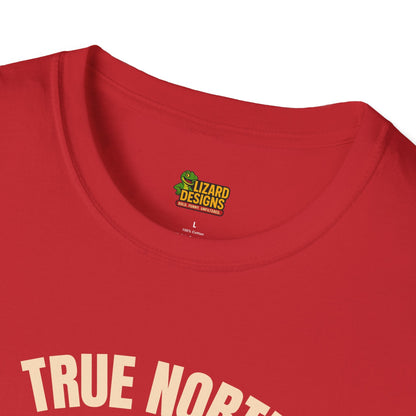 True North Lizard Strong Shirt – Canada Edition Chaos Tee | Funny Moose & Hockey Graphic – Red T-Shirt for Adventure Vibes Tee (3 view)