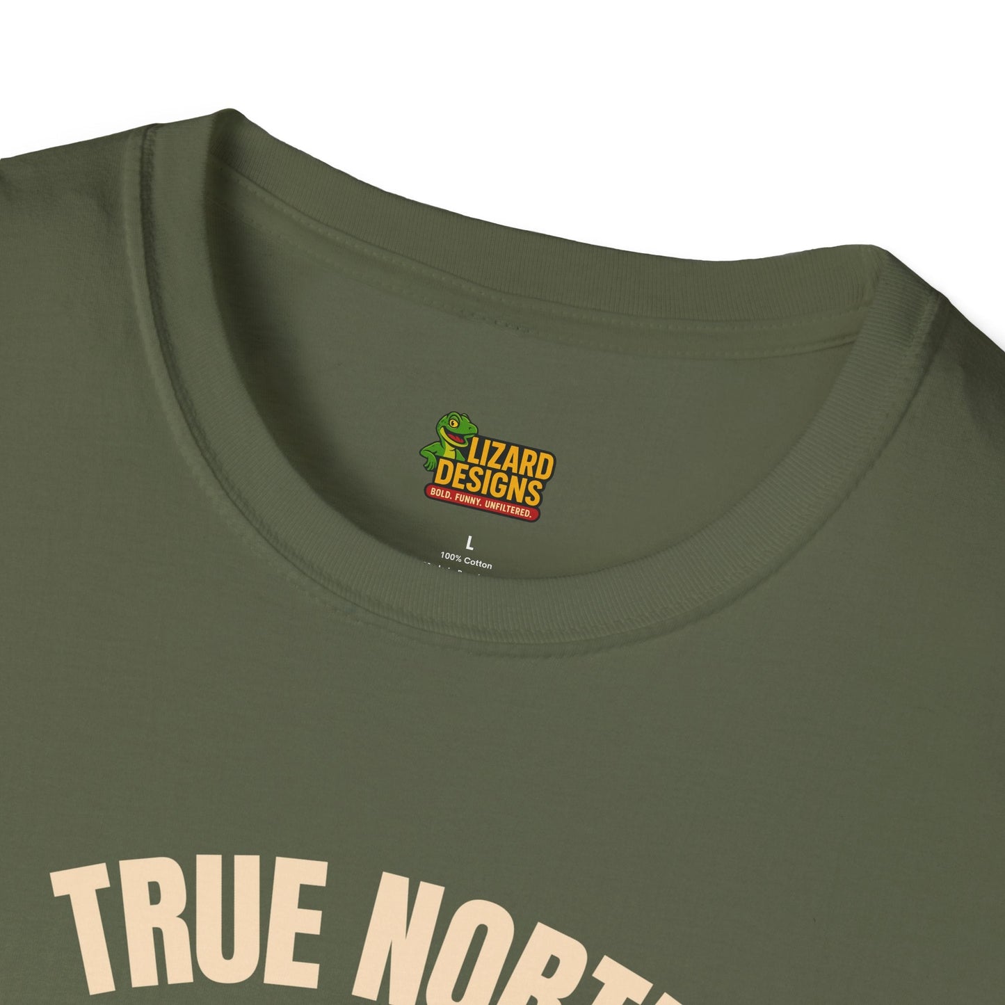 True North Lizard Strong Shirt – Canada Edition Chaos Tee | Funny Moose & Hockey Graphic – Military Green T-Shirt for Adventure Vibes Tee (20 view)