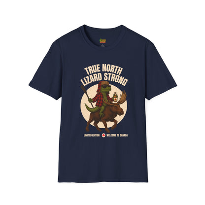 True North Lizard Strong Shirt – Canada Edition Chaos Tee | Funny Moose & Hockey Graphic – Navy T-Shirt for Adventure Vibes Tee (26 view)
