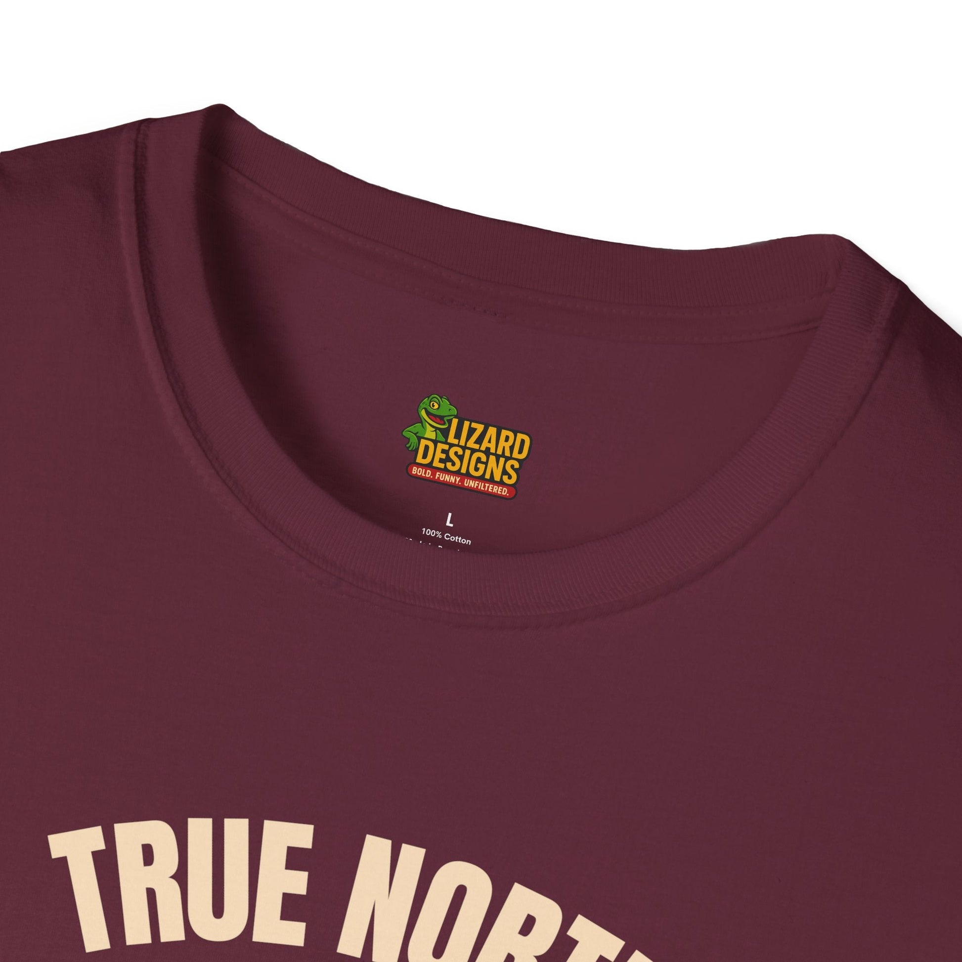 True North Lizard Strong Shirt – Canada Edition Chaos Tee | Funny Moose & Hockey Graphic – Maroon T-Shirt for Adventure Vibes Tee (16 view)