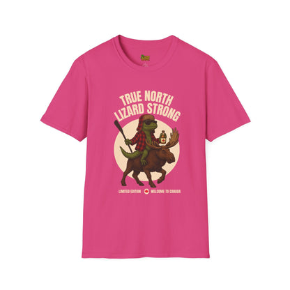 True North Lizard Strong Shirt – Canada Edition Chaos Tee | Funny Moose & Hockey Graphic – Heliconia T-Shirt for Adventure Vibes Tee (33 view)