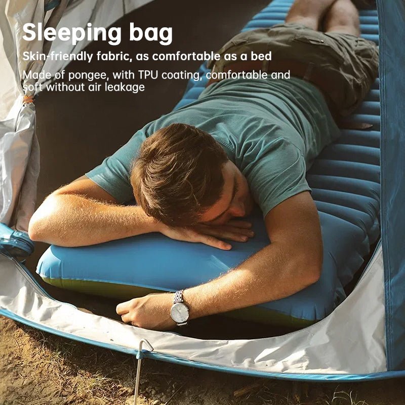 Ultralight Camping Sleeping Pad – Self - Inflating, Built - In Pump | Backpacking & Travel – Red Camping Gear for backpacking gear (8 view)