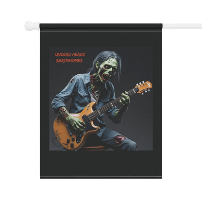 Undead Heads Garden Banner – Spooky Zombie Band Flag | Halloween Outdoor Yard Decor – 24.5'' × 32'' Home Decor for Decorative Banner (6 view)
