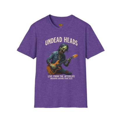 Undead Heads Tour T-Shirt – Vintage Zombie Band Tee for Rock Fans & Halloween Rebels | Lizard Designs – S T-Shirt for Concert Gift (8 view)