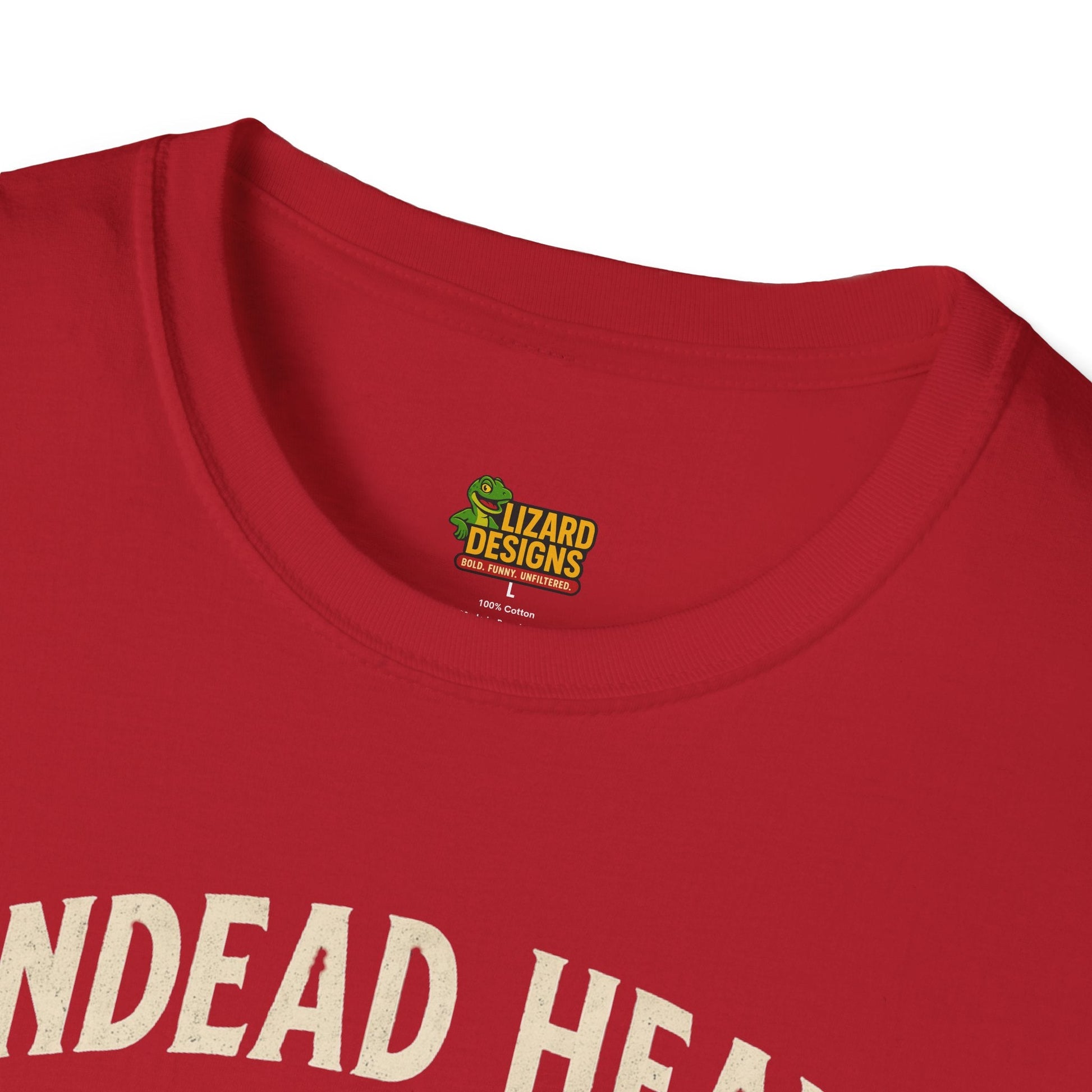 Undead Heads Tour T-Shirt – Vintage Zombie Band Tee for Rock Fans & Halloween Rebels | Lizard Designs – S T-Shirt for Concert Gift (48 view)
