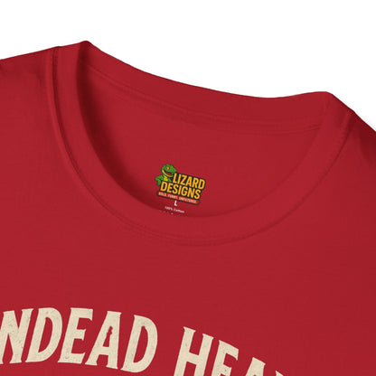 Undead Heads Tour T-Shirt – Vintage Zombie Band Tee for Rock Fans & Halloween Rebels | Lizard Designs – S T-Shirt for Concert Gift (48 view)