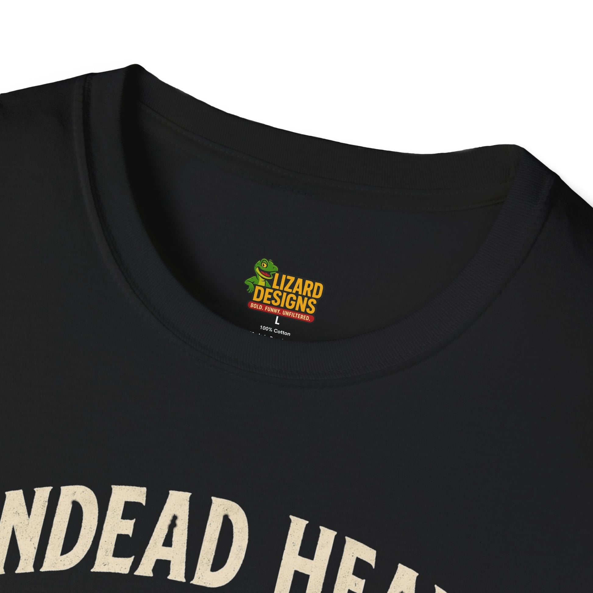 Undead Heads Tour T-Shirt – Vintage Zombie Band Tee for Rock Fans & Halloween Rebels | Lizard Designs – S T-Shirt for Concert Gift (15 view)