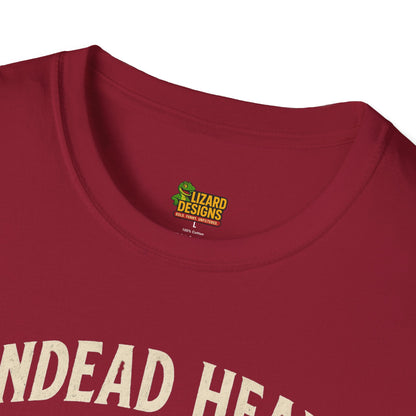 Undead Heads Tour T-Shirt – Vintage Zombie Band Tee for Rock Fans & Halloween Rebels | Lizard Designs – S T-Shirt for Concert Gift (51 view)
