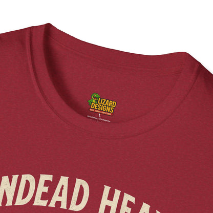 Undead Heads Tour T-Shirt – Vintage Zombie Band Tee for Rock Fans & Halloween Rebels | Lizard Designs – S T-Shirt for Concert Gift (45 view)