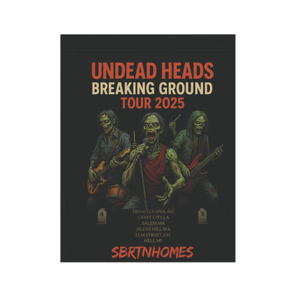 Undead Heads Zombie Band Flag – Spooky Halloween Garden Banner | Outdoor Yard Decor – 24.5'' × 32'' Home Decor for creepy lawn sign (7 view)