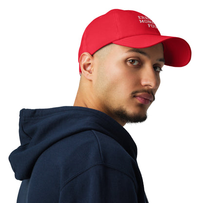 ERROR 404: MONEY NOT FOUND I Under Armour® dad hat – Red Hats for Lizard Designs (12 view)