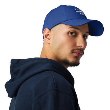 ERROR 404: MONEY NOT FOUND I Under Armour® dad hat – Royal Blue Hats for Lizard Designs (9 view)
