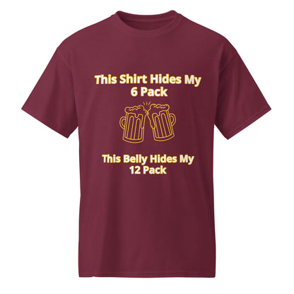 Beer Drinking DryBlend® T-Shirt I Lizard Designs – Maroon T-Shirt for Lizard Designs (13 view)