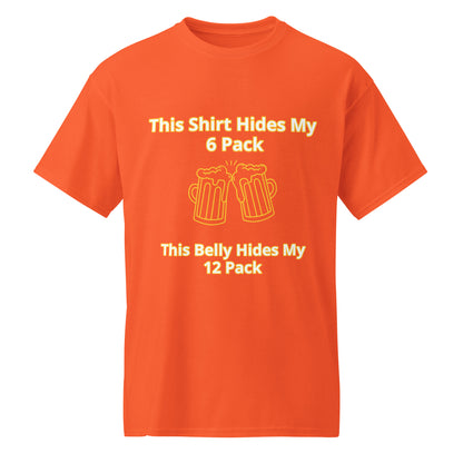 Beer Drinking DryBlend® T-Shirt I Lizard Designs – Orange T-Shirt for Lizard Designs (33 view)