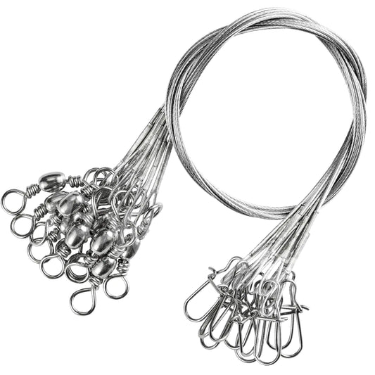QISHUO Stainless Steel Fishing Leaders – 70LB Wire Leaders – #6 (11.8in-70lb) 30pcs Fishing Gear by SbrTnHomes