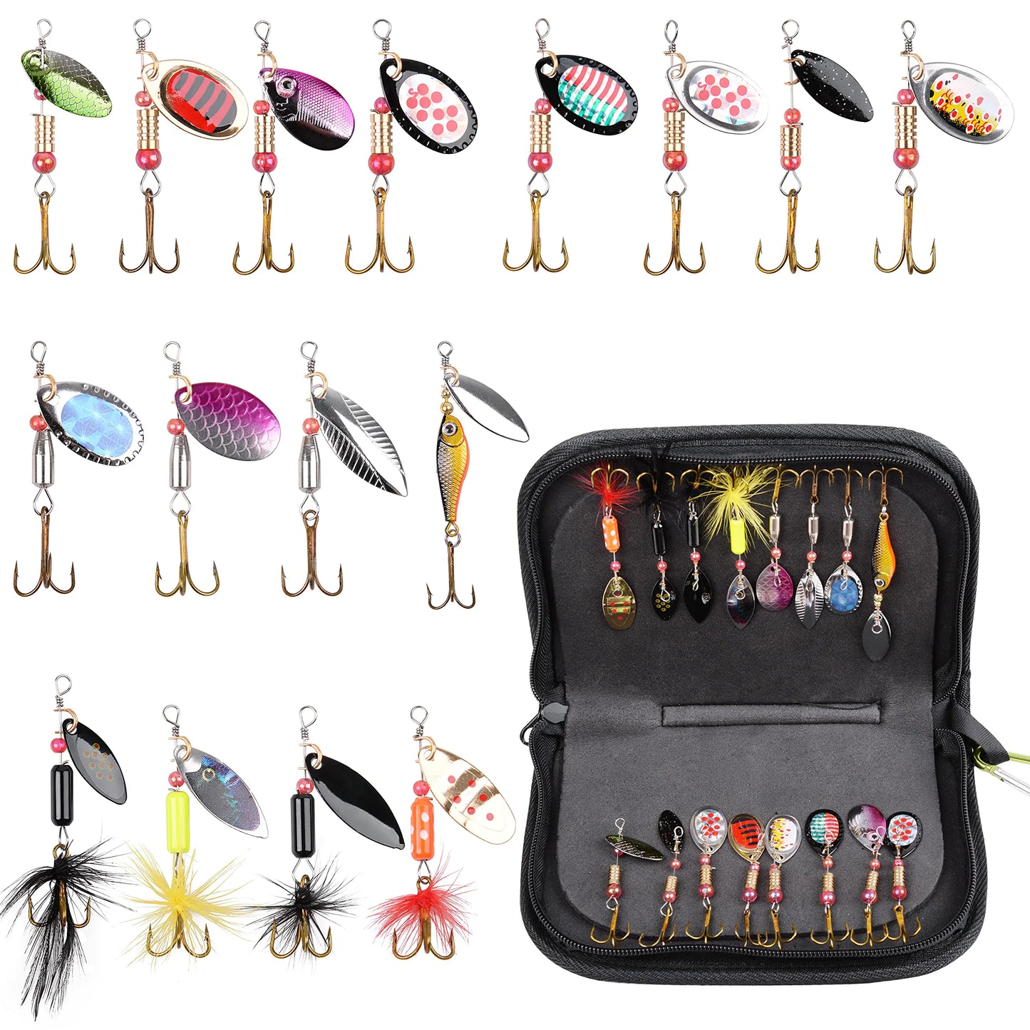 LEZUAN 18PCS Trout Spoon Lures – 1.2in 1/9oz Ultra Light