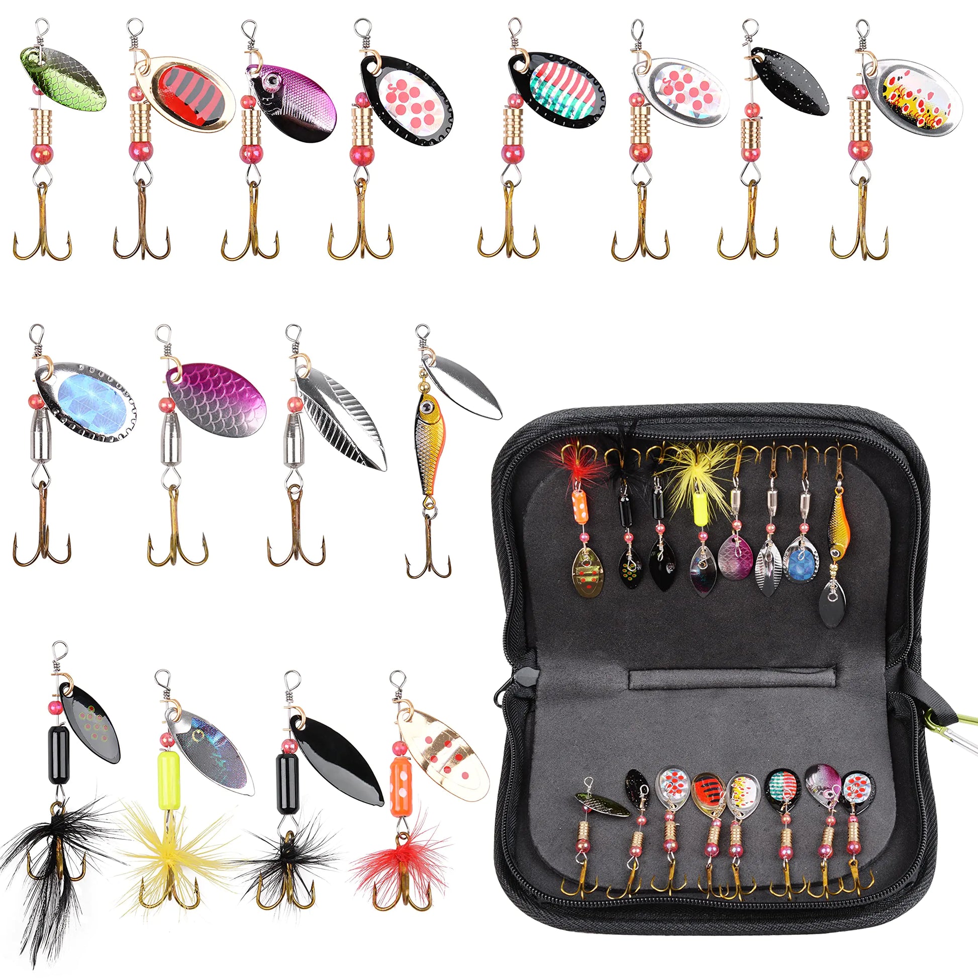 LEZUAN 18PCS Trout Spoon Lures – 1.2in 1/9oz Ultra Light