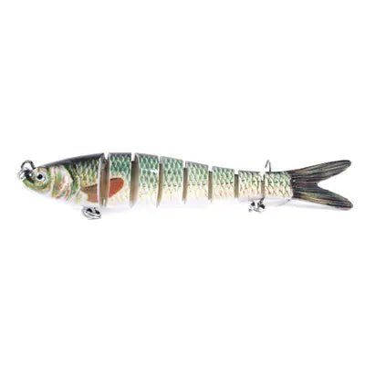 Multi Jointed Fishing Lure – Realistic Soft Bait for Bass & – JM035 10 5pcs Fishing Gear by SbrTnHomes