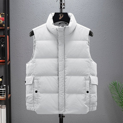 Vest – Warm, Lightweight Insulation for Winter | Outerwear – Milky White Coats & Jackets for ExtendedShip (9 view)