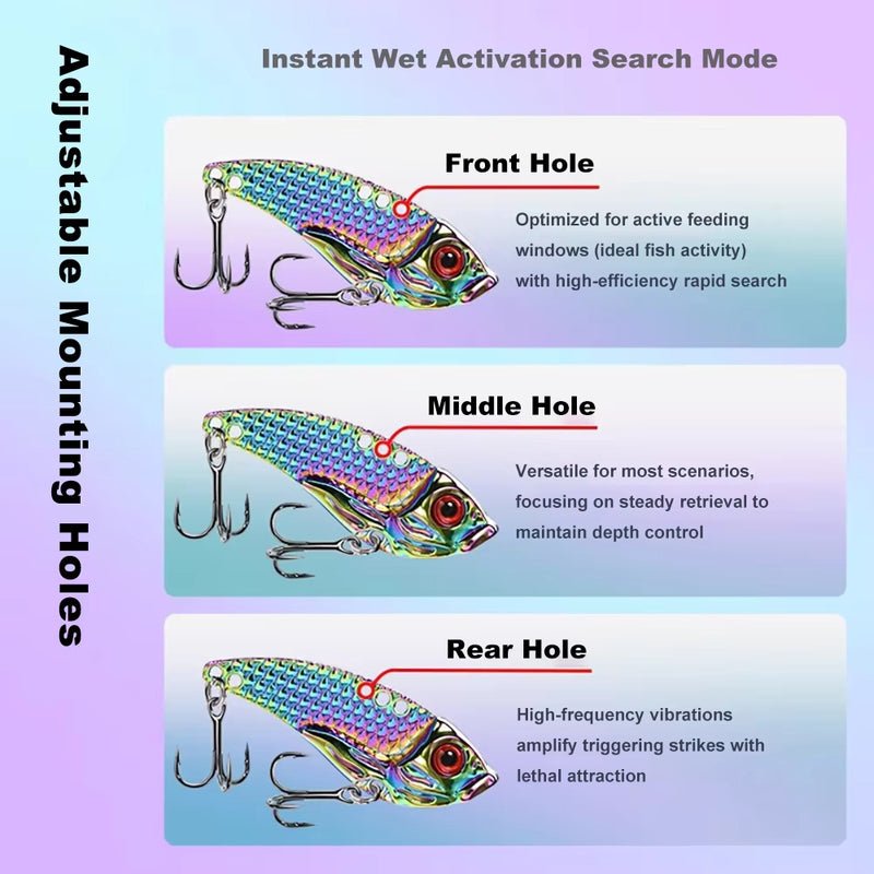 VIB Fishing Lure – 3.5g–15g Rattling Iron Jig | Long - Cast Hard Lure for Bass, Trout & Predatory Fish – 01 Fishing Gear for ExtendedShip (16 view)
