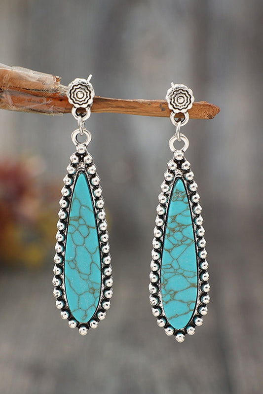Vintage Bohemian Turquoise Earrings – Silver Accessories for Shopify Collective (1 view)
