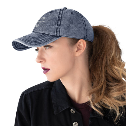 ERROR 404: MONEY NOT FOUND I Vintage Cotton Twill Cap – Navy Hats for Hat (5 view)