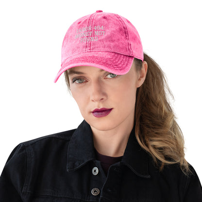 ERROR 404: MONEY NOT FOUND I Vintage Cotton Twill Cap – Pink Hats for Hat (13 view)