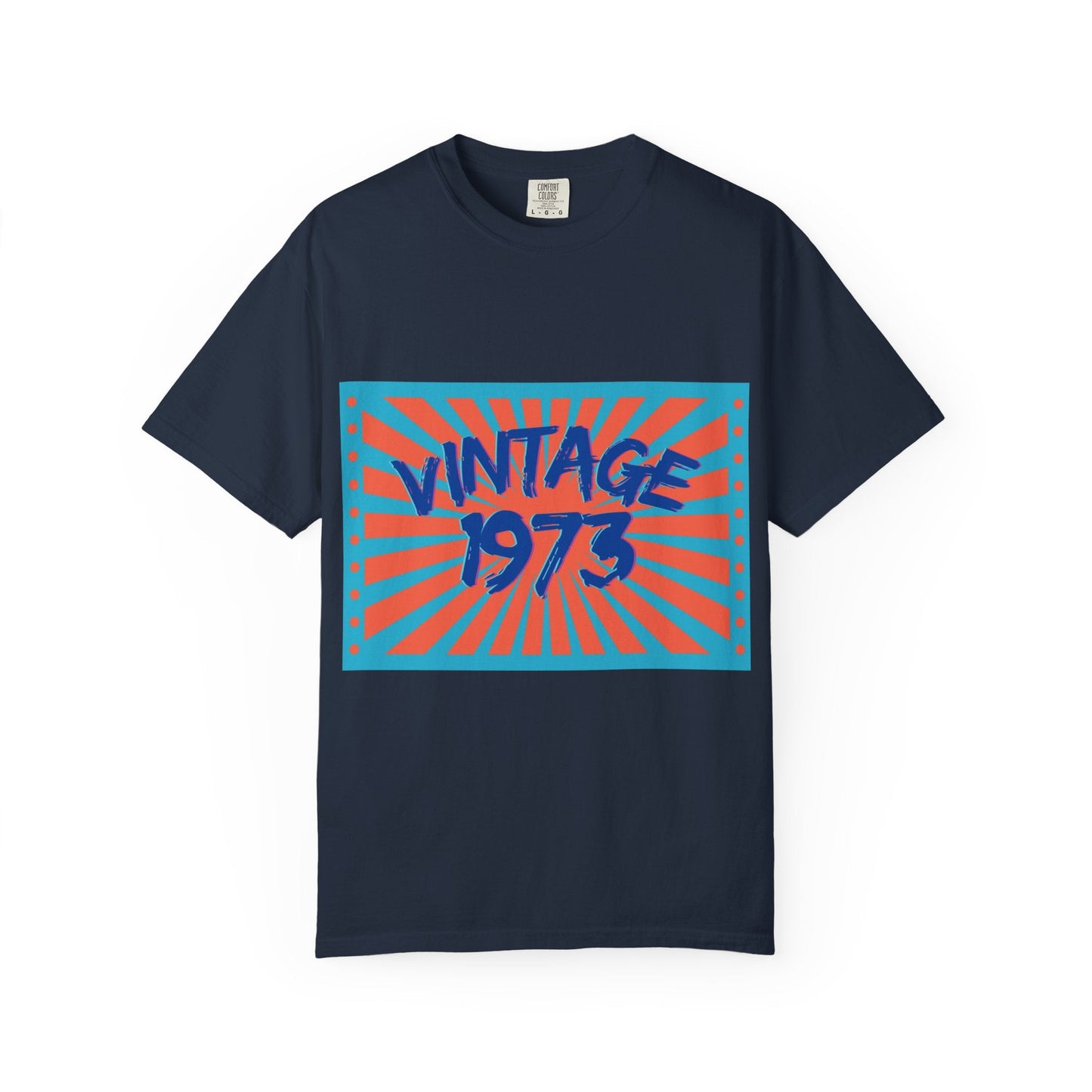 Vintage [your year] Unisex Garment - Dyed T-Shirt – Retro 70s Graphic Tee | Nostalgic Birthday Gift for Him or Her – Navy T-Shirt for 1970s fashion (57 view)