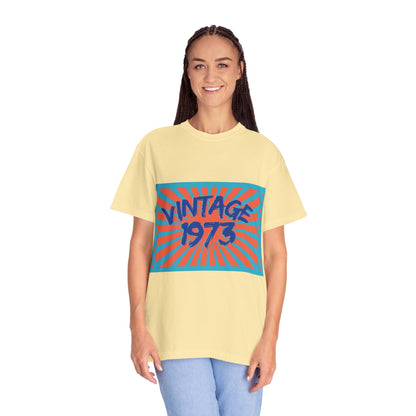 Vintage [your year] Unisex Garment - Dyed T-Shirt – Retro 70s Graphic Tee | Nostalgic Birthday Gift for Him or Her – Banana T-Shirt for 1970s fashion (5 view)