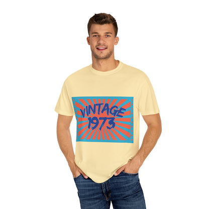 Vintage [your year] Unisex Garment - Dyed T-Shirt – Retro 70s Graphic Tee | Nostalgic Birthday Gift for Him or Her – Banana T-Shirt for 1970s fashion (4 view)