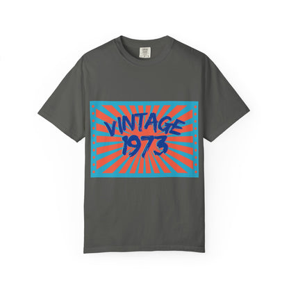Vintage [your year] Unisex Garment - Dyed T-Shirt – Retro 70s Graphic Tee | Nostalgic Birthday Gift for Him or Her – Pepper T-Shirt for 1970s fashion (17 view)