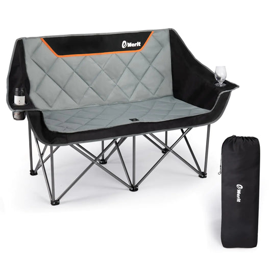 EMERIT Oversized Double Camping Chair – Heavy Duty Loveseat – Army Green Outdoor Gear by SbrTnHomes