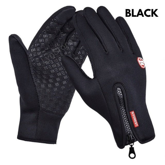 Winter Touchscreen Gloves – Waterproof Fleece Riding & Motorcycle Sports Gloves – A Blue Apparel for Apparel and Accessories (9 view)