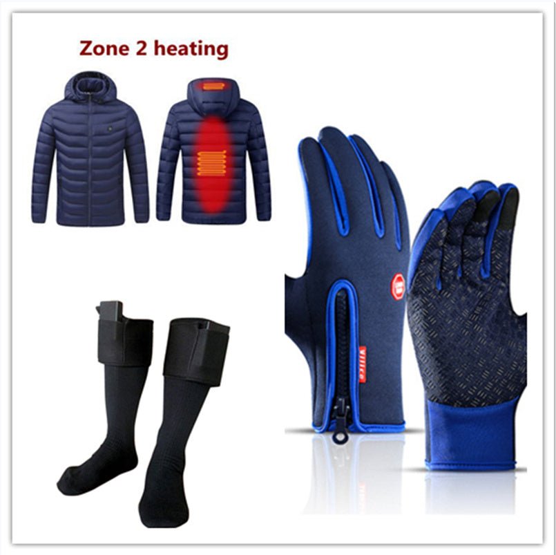 Winter Touchscreen Gloves – Waterproof Fleece Riding & Motorcycle Sports Gloves – Blue set Apparel for Apparel and Accessories (14 view)