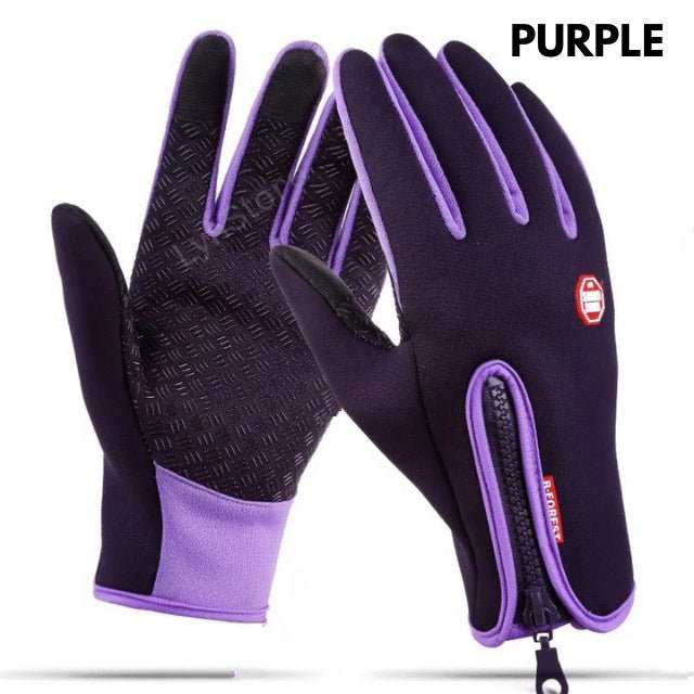 Winter Touchscreen Gloves – Waterproof Fleece Riding & Motorcycle Sports Gloves – A Blue Apparel for Apparel and Accessories (5 view)